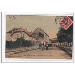 LA TOUR-du-PPIN : un coin du champ de mars (toillée) - tres bon etat