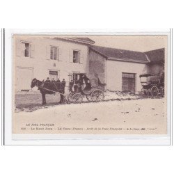 LA CURE : arret de la poste francaise, (attelage)(courrier) - tres bon etat