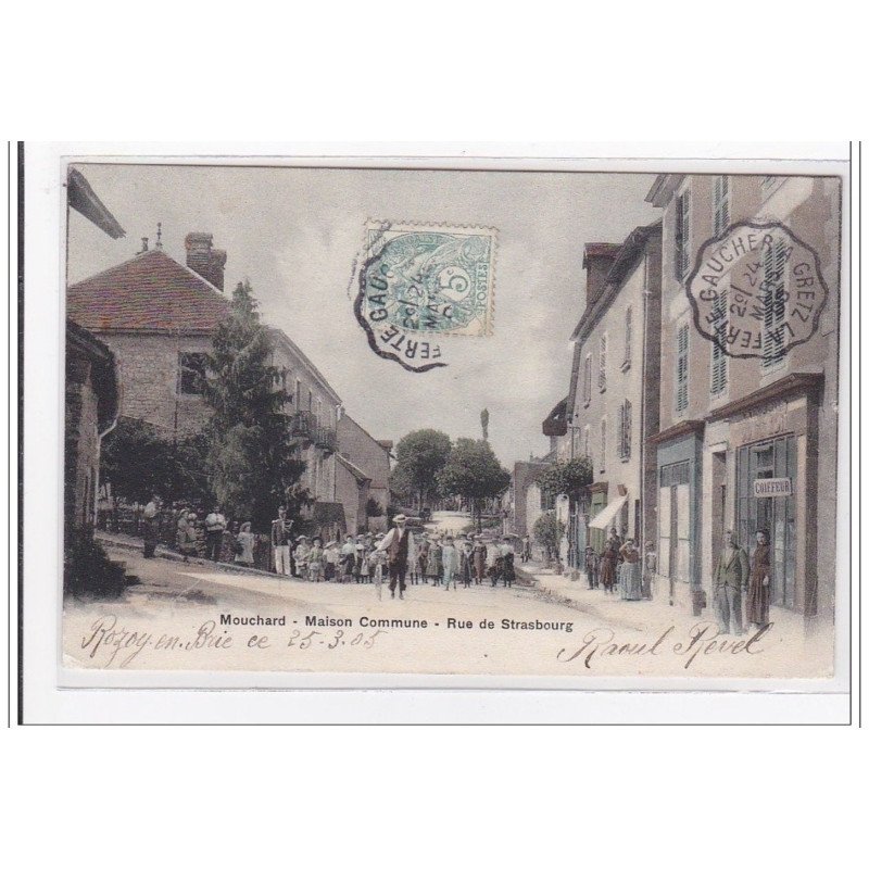 MOUCHARD : maison commune, rue de strasbourg - tres bon etat