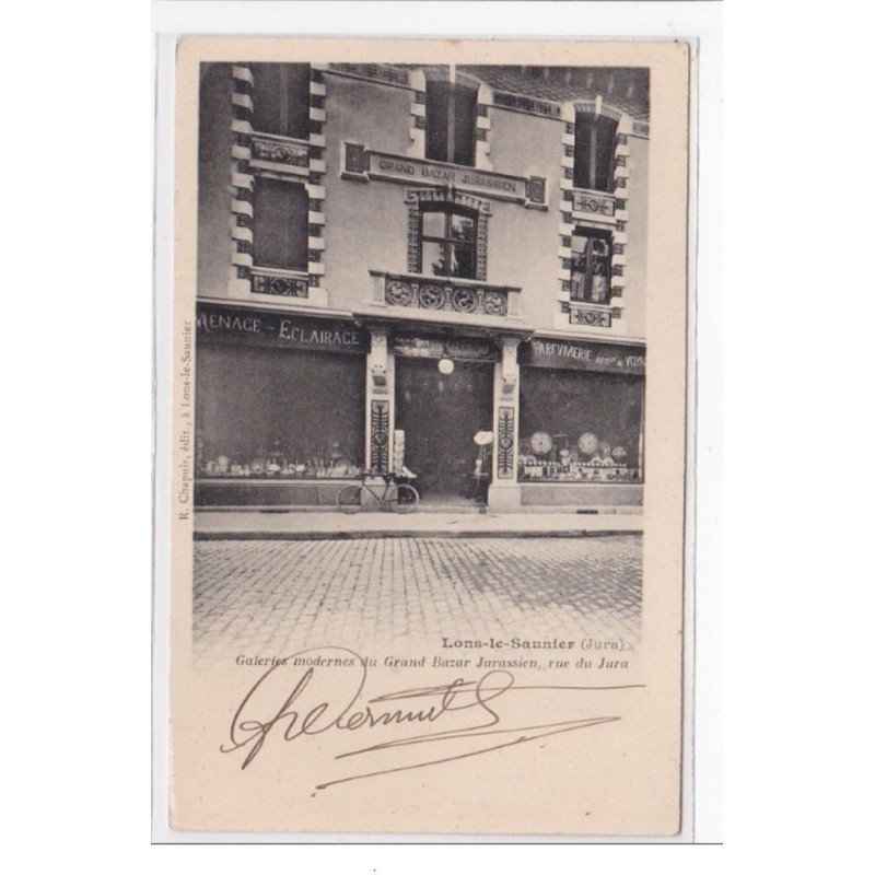 LONS-le-SAUNIER : galeries modernes du grand bazar jurassien, rue du jura - tres bon etat LONS-le-SAUNIER : galeries modernes du grand bazar jurassien, rue du jura - tres bon etat