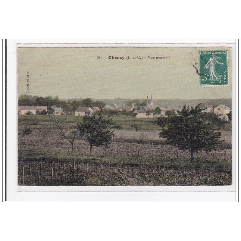 CHOUZY : vue générale (toillée) - tres bon etat