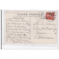 SAINT-VIATRE : place de l'eglise (toillée) - tres bon etat