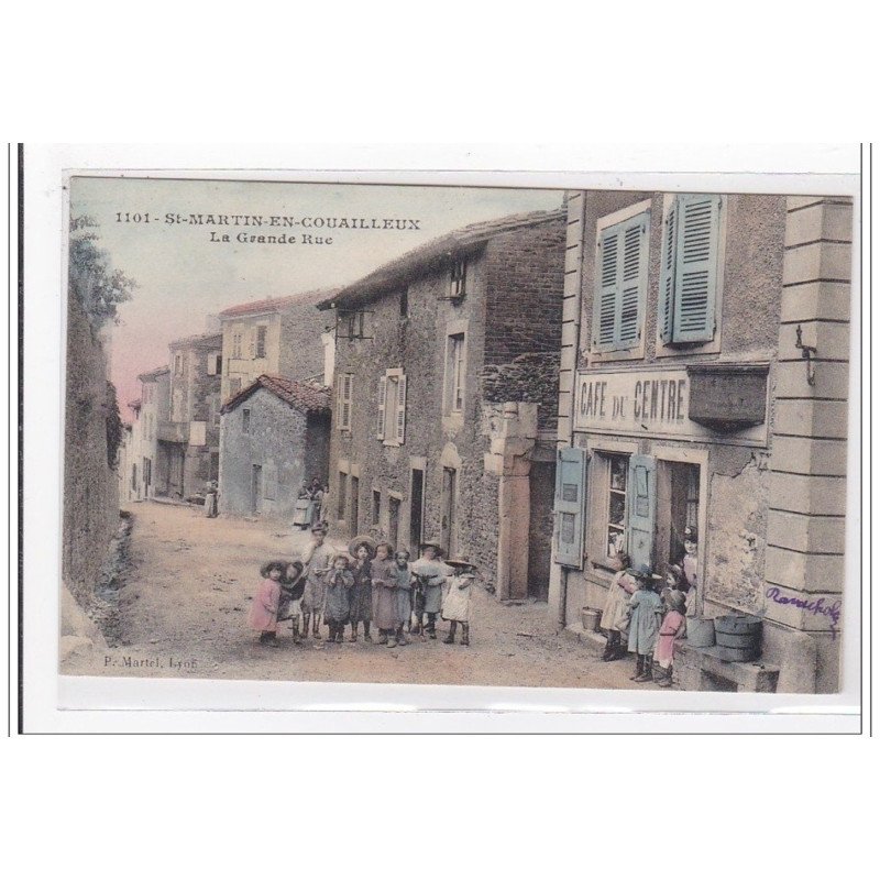 St-MARTIN-en-COUAILLEUX : la grande rue - tres bon etat