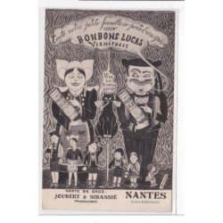 NANTES : toute notre petite famille de porte bien grace aux bonbons lucas vermifuges (publicité) - tres bon etat