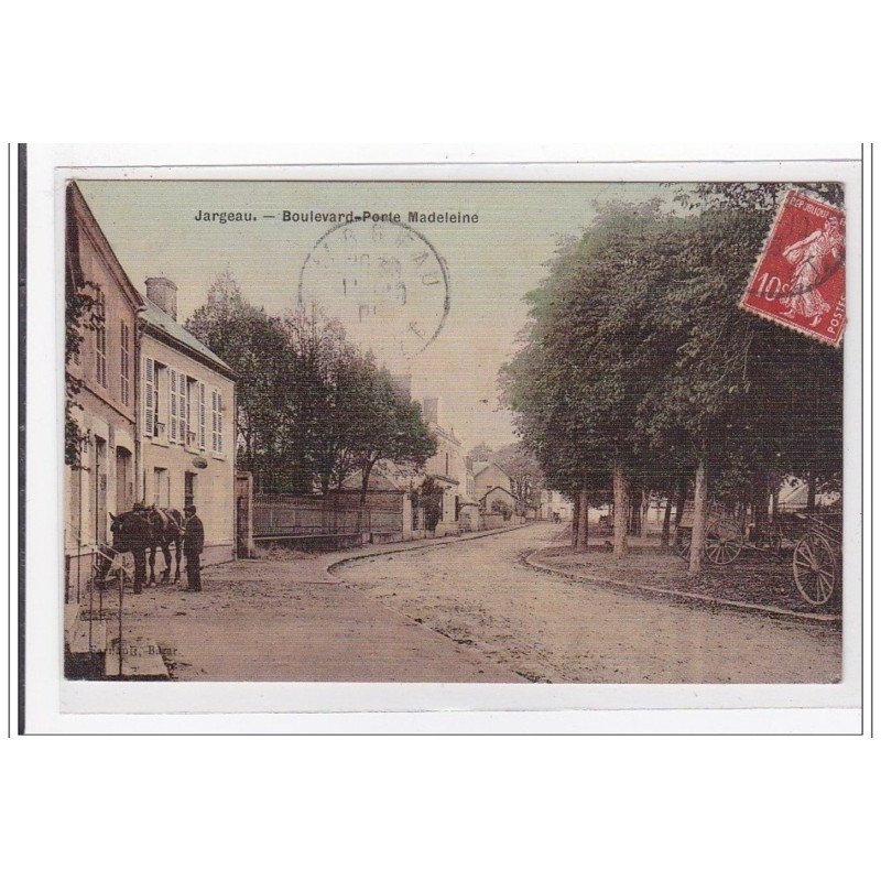 JARGEAU : boulevard porte madelaine (toillée) - tres bon etat