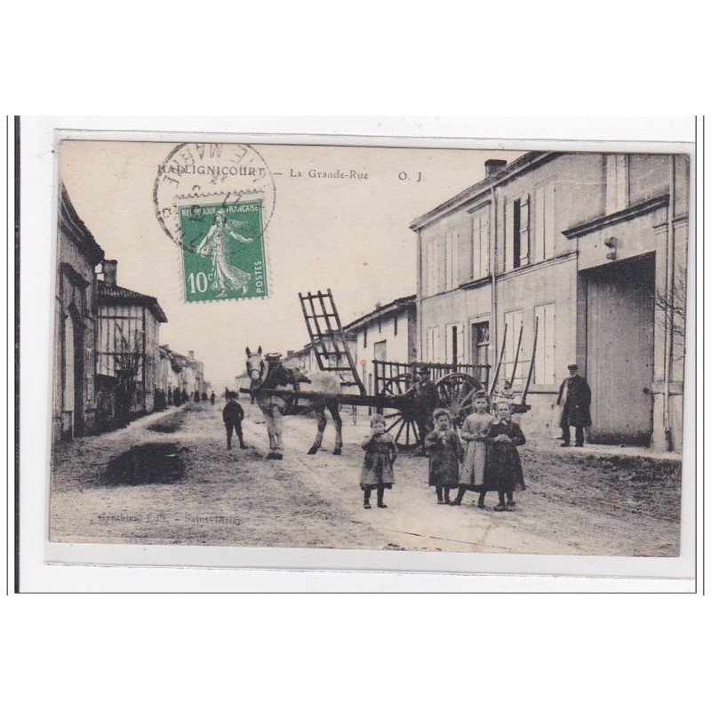 MADLIGNICOURT : la grande-rue - tres bon etat