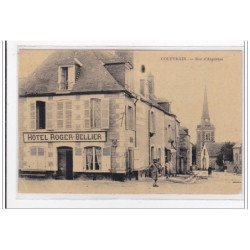 COUPTRAIN : rue d'argentan, hotel roger-bellier (toillée) - tres bon etat