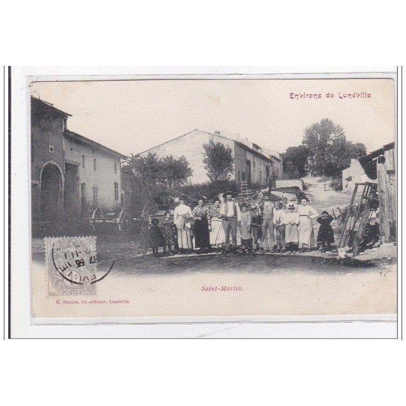 SAINT-MARTIN : pecheur et personnages - tres bon etat