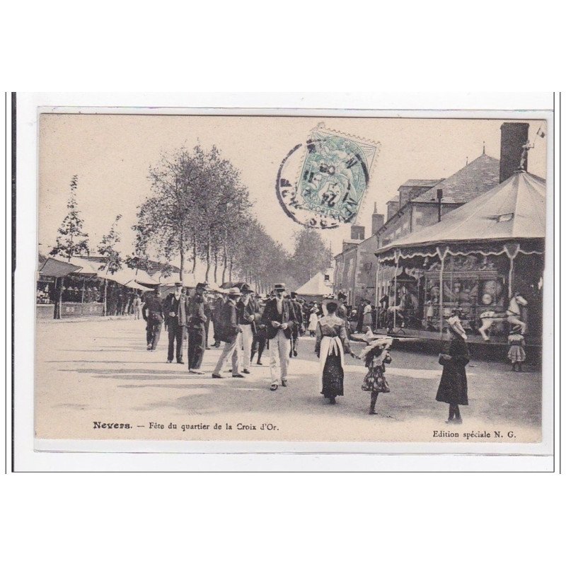 NEVERS : fete du quartier de la croix-d'or (manege) - tres bon etat