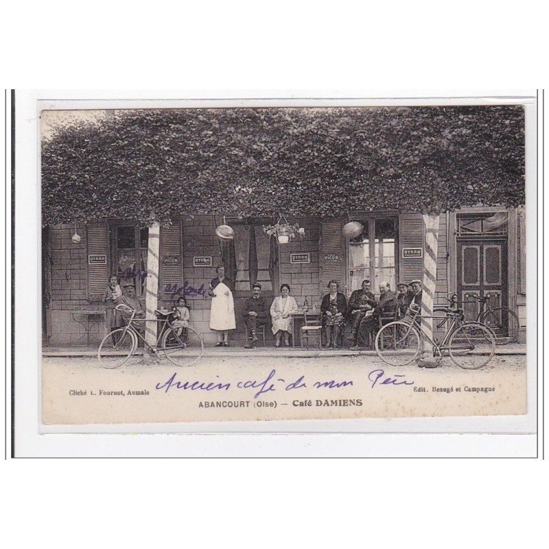 ABANCOURT : café damiens - tres bon etat