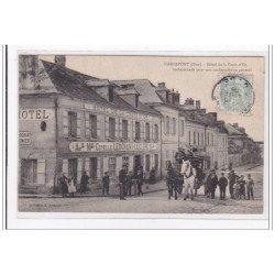 CARLEPONT : hotel de la croix-d'or, recomandé pour son confortable en général (attelage) - tres bon etat