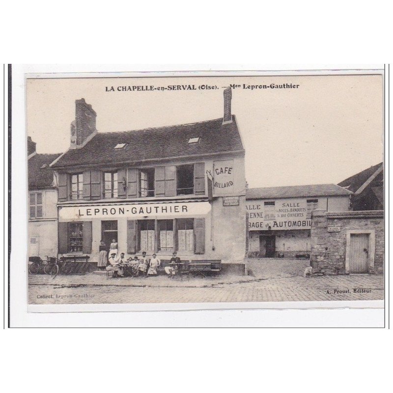 LA CHAPELLE-en-SERVAL : mon lepron-gauthier, café, billiard, garage d'automobile - tres bon etat