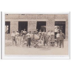 ROUVROY-les-MERLES : ouvriers, carte photo, lot de 2 CPA - tres bon etat