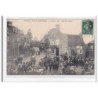 CARROUGES : 15 septembre 1908, place de la mairie - tres bon etat