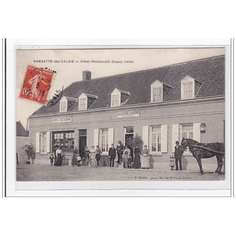 SANGATTE-les-CALAIS : hotel-restaurant dupuy-leleu - tres bon etat