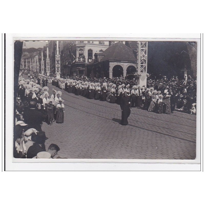 BOULOGNE-sur-MER : carte photo du Congrès Marial national de 1938 - etat