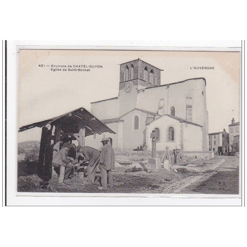 SAINT-BONNET : eglise de saint-bonnet (maréchal ferrand) - tres bon etat