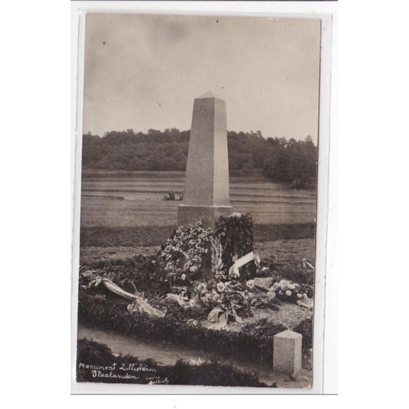 ZILLISHEIN : inauguration du monument aux morts (2 CPA) - tres bon etat