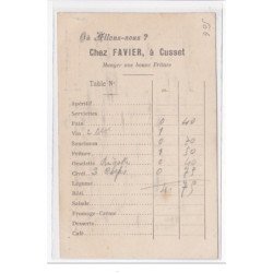 CUSSET : café-restaurant, villa des saules (au bord de la rize) - tres bon etat