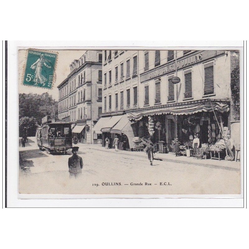 OULLINS : grande rue (tramway) - tres bon etat