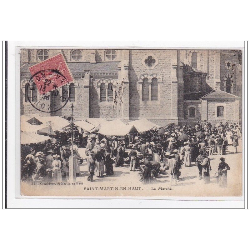 SAINT-MARTIN-en-HAUT : le marché - etat