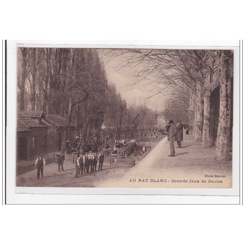 RHONE : au rat blanc, grands jeux de boules - tres bon etat RHONE : au rat blanc, grands jeux de boules - tres bon etat