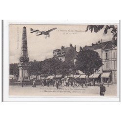 VESOUL : place de la republique le jour de la fete d'inauguration (aviation) - tres bon etat