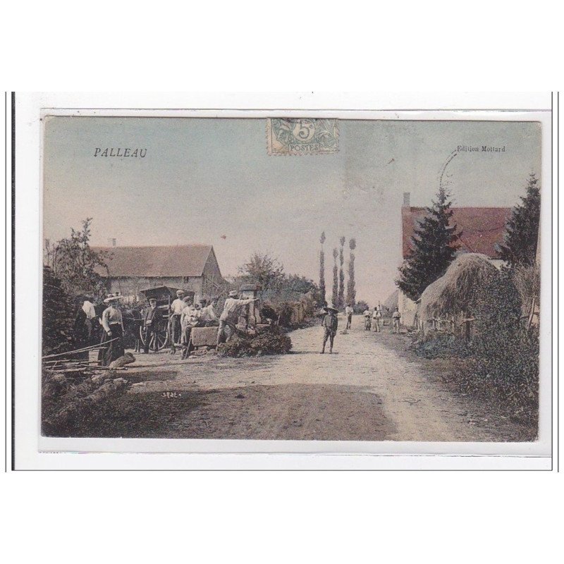 PALLEAU : attelage, personnages - tres bon etat