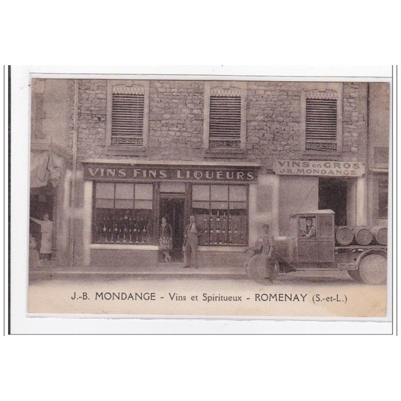 ROMENAY : vins et spiritueux - tres bon etat