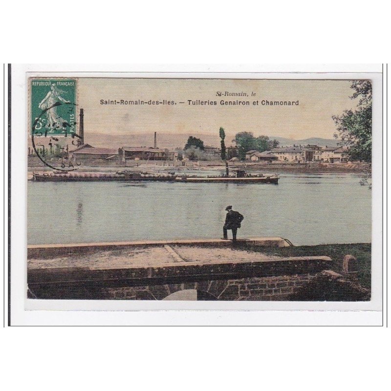 SAINT-ROMAIN-des-LIES : tuileries genairon et chamonard (toillée) - tres bon etat