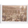MONCEAU-les-MINES : festival de 1920/25?, Mr. Lefort dirige sur l'estrade 2CPA - tres bon etat