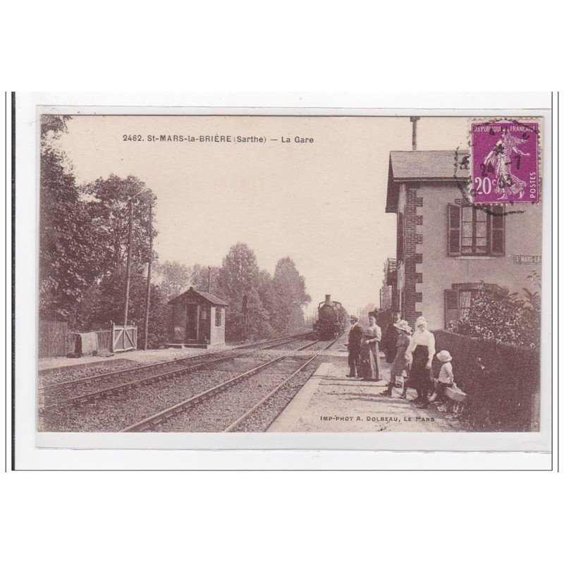 St-MARS-la-BRIERE : la gare - tres bon etat