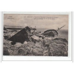 FECAMP - Epave du Chalutier """"Augustin le Borgne"""" après le naufrage du 16 Janvier 1909 - très bon état
