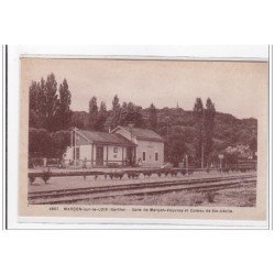 MARCON-sur-le-LOIR : gare de marcon-vouvray et coteau de ste-cecile - tres bon etat