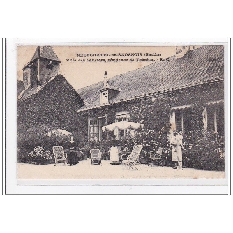 NEUFCHATEL-en-SAOSNOIS : villa des lauriers, résidence de thérésa - tres bon etat