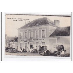 NEUFCHATEL-en-SAOSNOIS : hotel du commerce, hotel du commerce poirier-moulin - tres bon etat