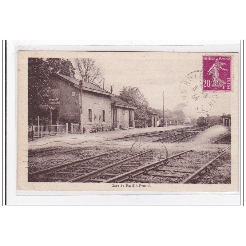 RUILLE-PONCE : gare de ruille-ponce - tres bon etat
