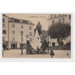 CORTE : place Paoli (drapeau Corse) - très bon état