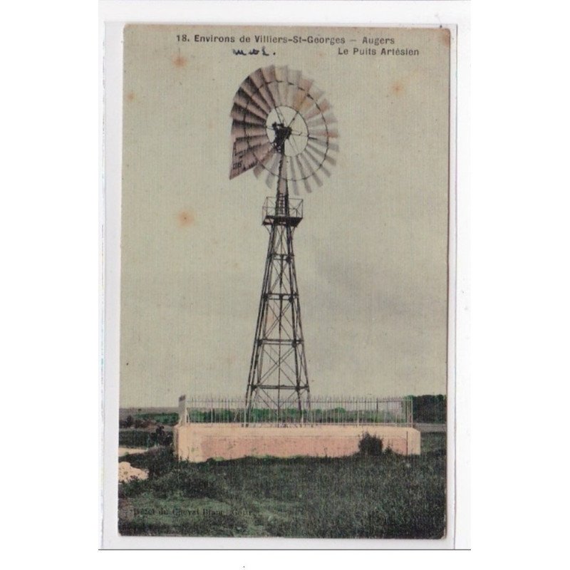 AUGERS : le puits artésien (toillée) (angesienne) - tres bon etat