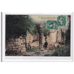SEINE et MARNE : ruines de montaiguillon (toillée) - tres bon etat