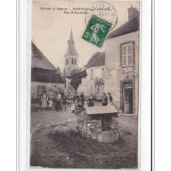 NANTEAU-sur-LUNAIN : rue principale - tres bon etat