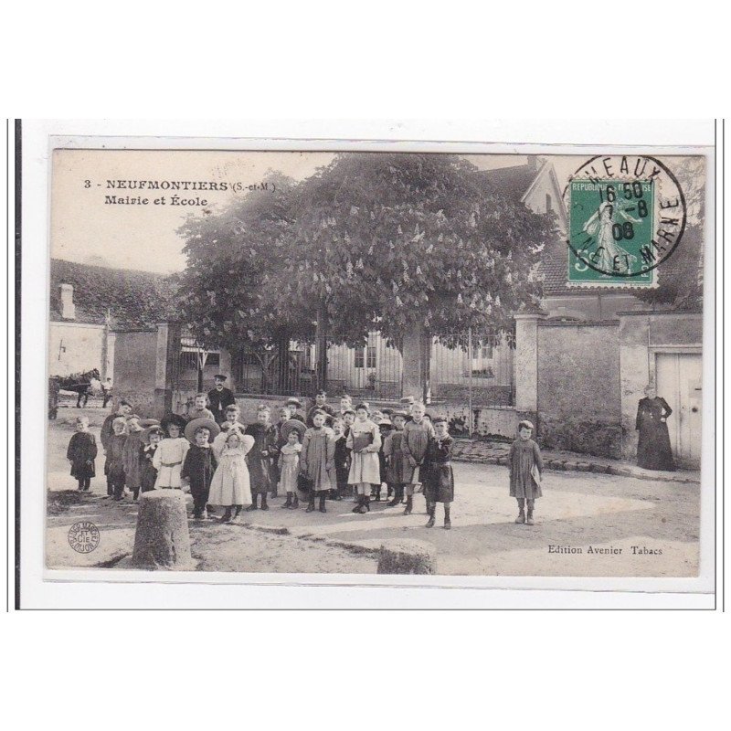 NEUFMONTIERS : mairie et ecole - tres bon etat