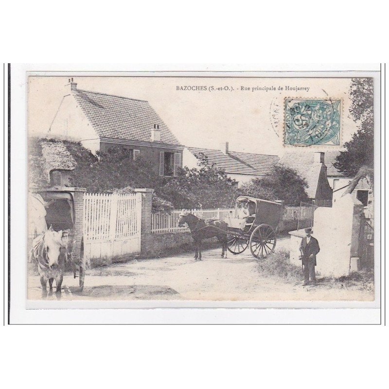 BAZOCHES : rue principale de houjarrey - tres bon etat