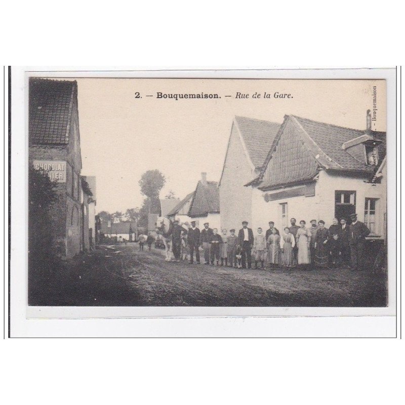 BOUQUEMAISON : rue de la gare - tres bon etat