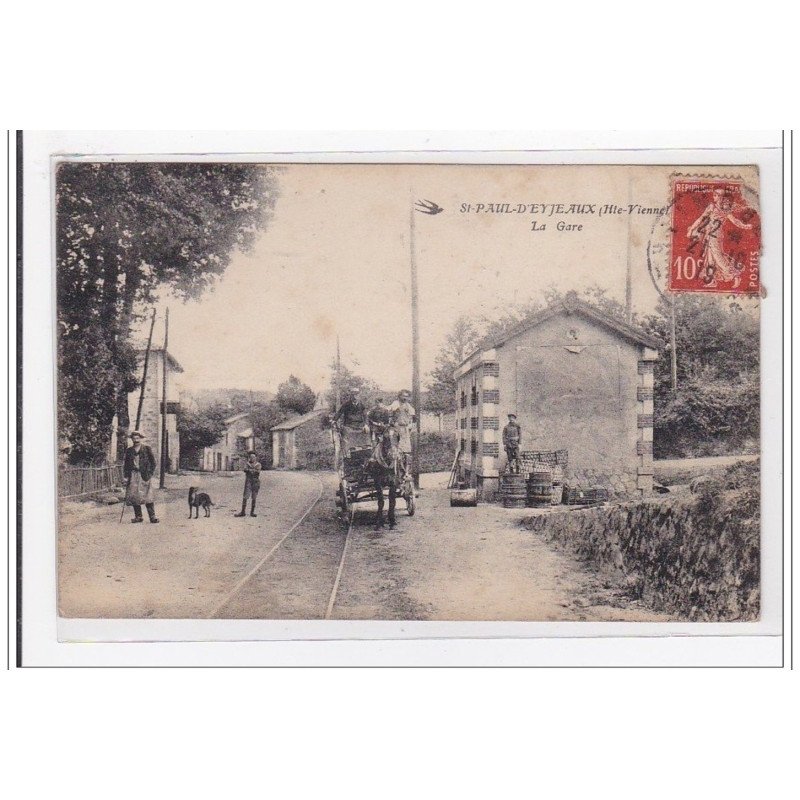 St-PAUL-D'EYJEAUX : la gare - tres bon etat