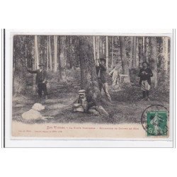 VOSGES : la foret vosgienne, estimation de coupes de bois - etat