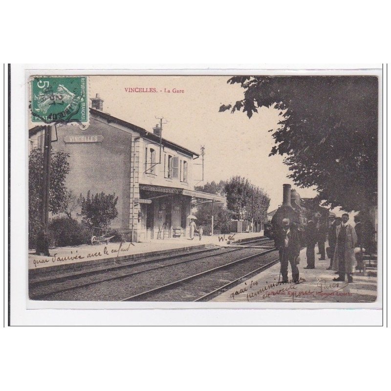 VINCELLES : la gare - tres bon etat