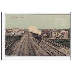 JUVISY : vue generale (toillée) (train) - tres bon etat