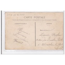GOMETZ-le-CHATEL : rue et place de la mairie (toillée) - tres bon etat