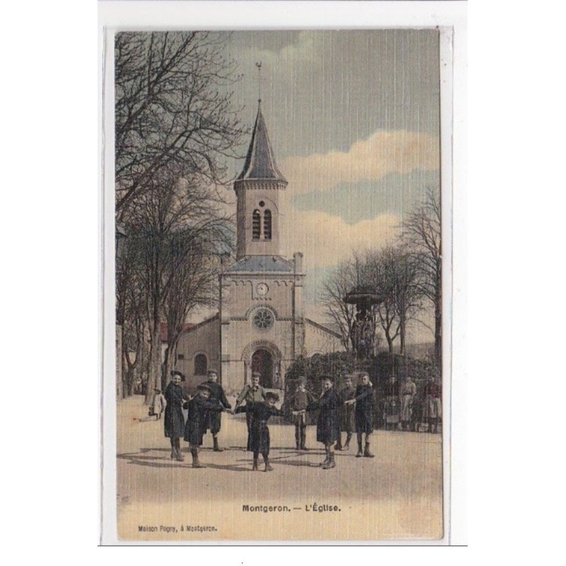 MONTGERON : l'eglise (toillé) - tres bon etat